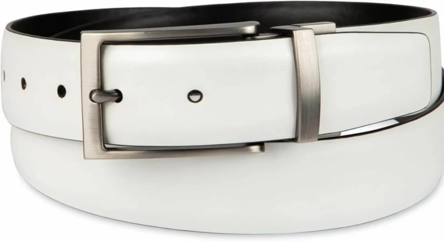 Calvin Klein Men's Reversible Leather Dress Belt for Business Casual Wear