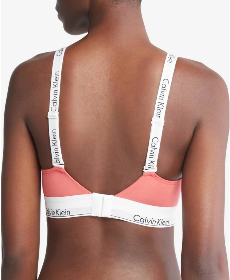 Calvin Klein Women's Modern Cotton Lightly Lined Bralette - Comfortable Wireless Bra for Everyday Wear