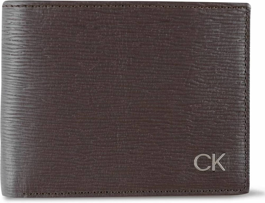 Calvin Klein Men's RFID Minimalist Leather Bifold Wallet with Multiple Card Slots & ID Window