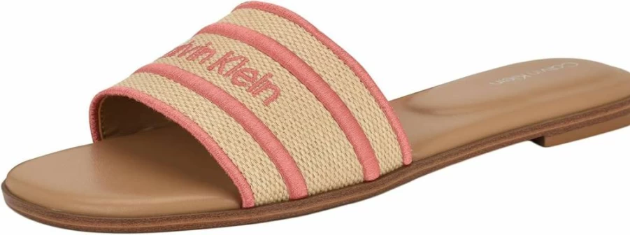 Calvin Klein Women's Kendell Summer Sandals - Comfortable Casual Slide Sandals for Women