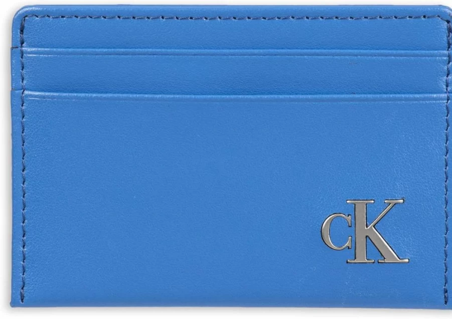Calvin Klein Men's Slim RFID Leather Card Holder Wallet - Minimalist Design
