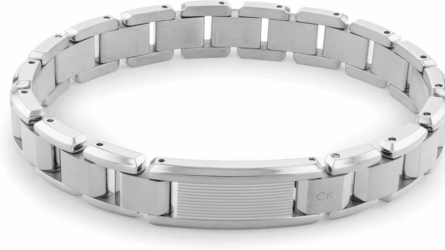 Calvin Klein Men's Stainless Steel Link Bracelet for Men - Classic Luxury Jewelry Gift for Him