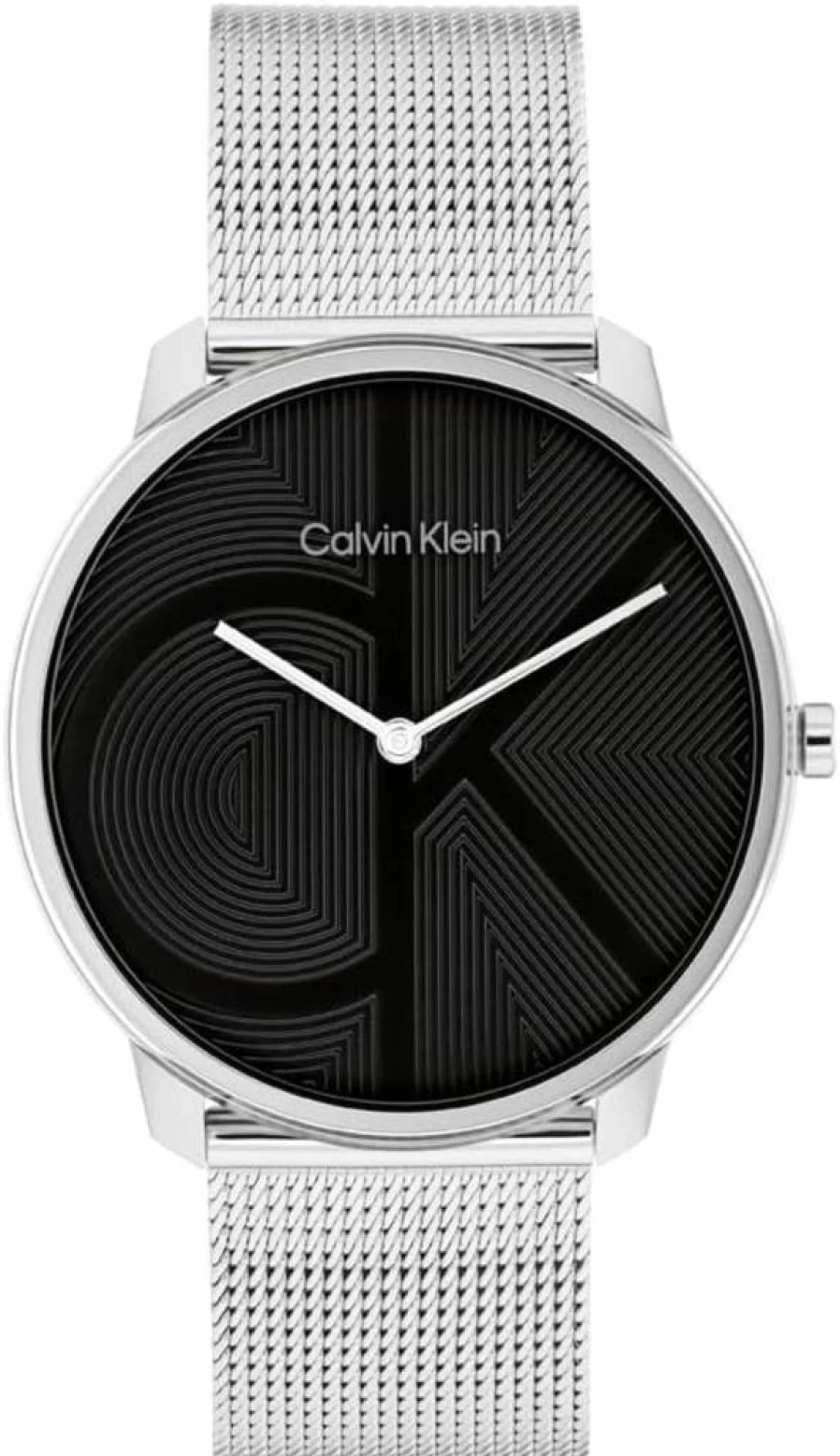 Calvin Klein Women's CK Iconic 35mm Stainless Steel Mesh Quartz Watch - Water Resistant Fashion Timepiece for Everyday Style - Gift for Her