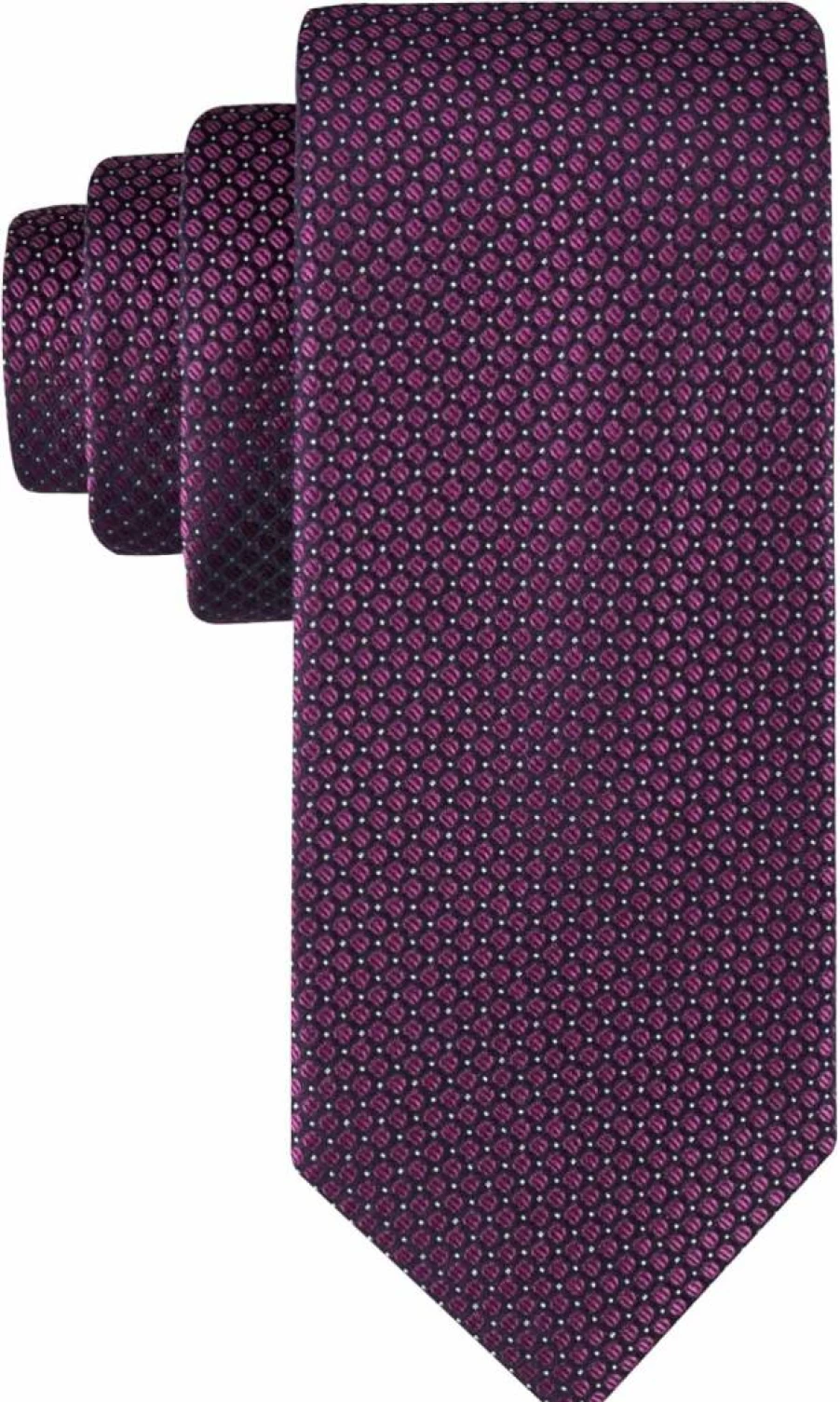 Calvin Klein Men's Micro Dot Pattern Silk Tie for Business & Formal Wear – Standard & Extra Long Sizes