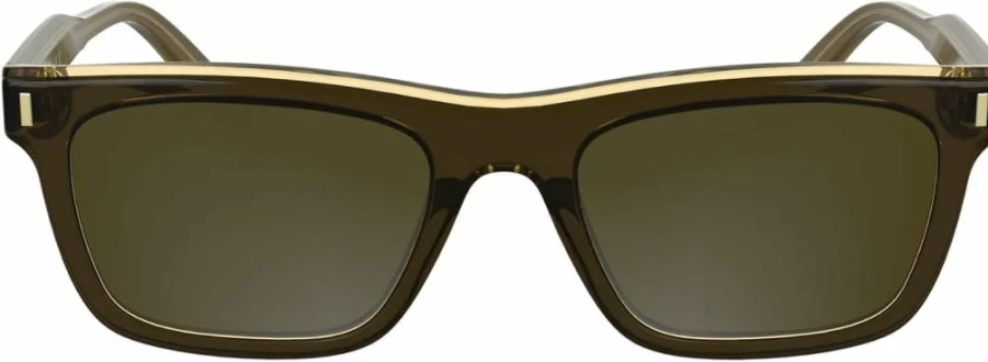 Calvin Klein CK25506S Men's Rectangular Polarized Sunglasses for UV Protection Classic Style