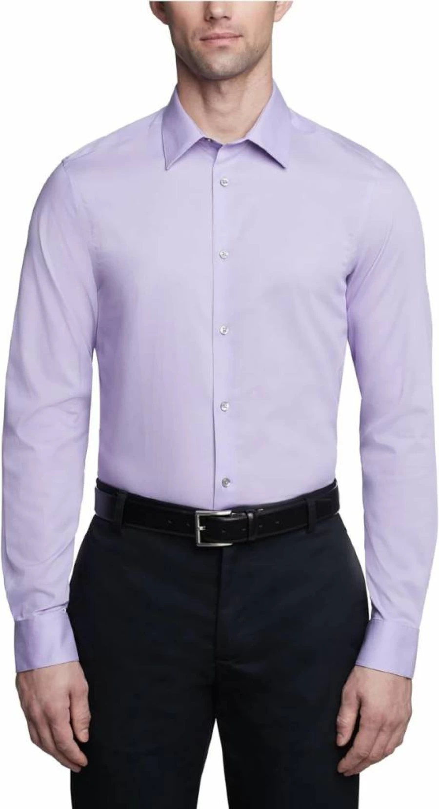 Calvin Klein Men's Slim Fit Non-Iron Solid Dress Shirt for Formal Wear - Amazon Exclusive