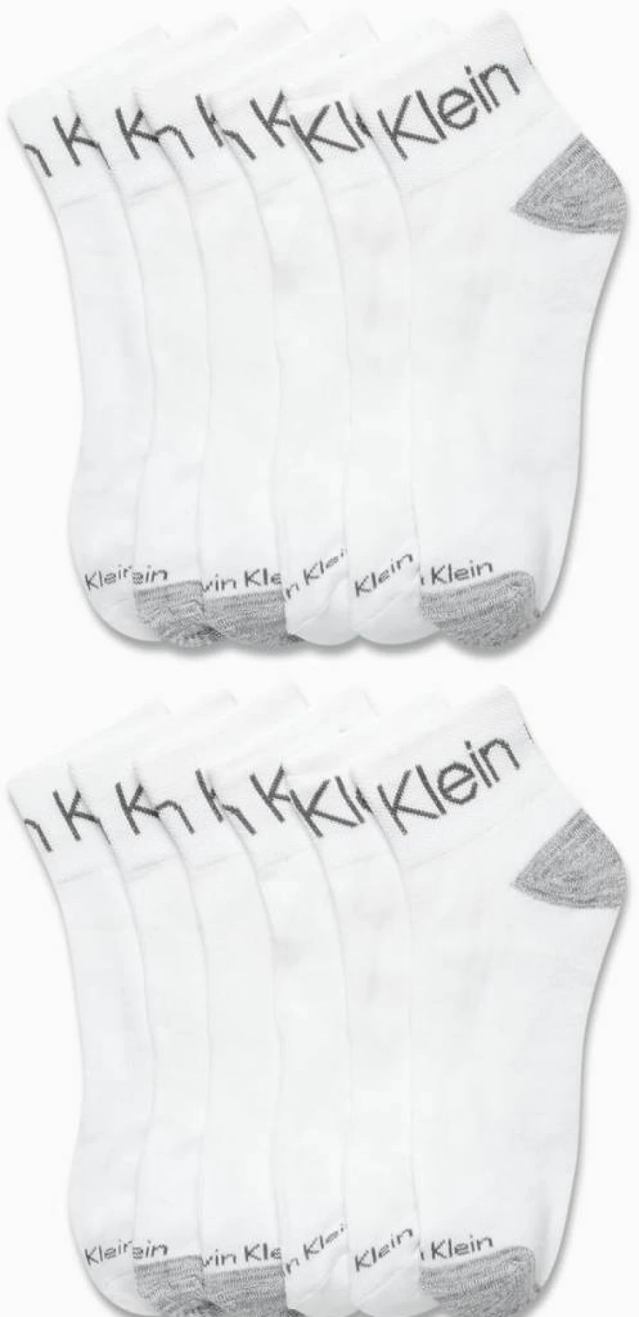 Calvin Klein Men's Athletic Cushioned Ankle Socks - 12-Pack Quarter Cut Sports Socks for Men
