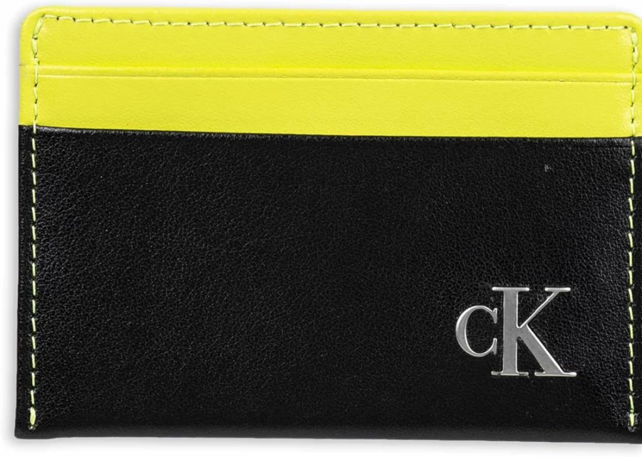 Calvin Klein Men's RFID-Protected Slim Leather Card Holder Wallet Minimalist Design
