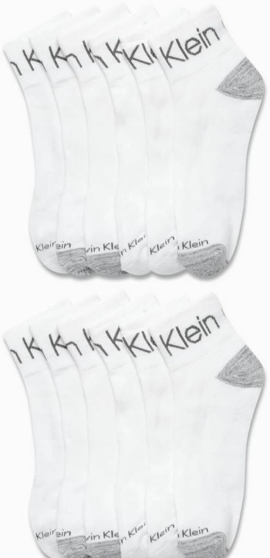 Calvin Klein Men's Athletic Cushioned Ankle Socks - 12-Pack Quarter Cut Sports Socks for Men