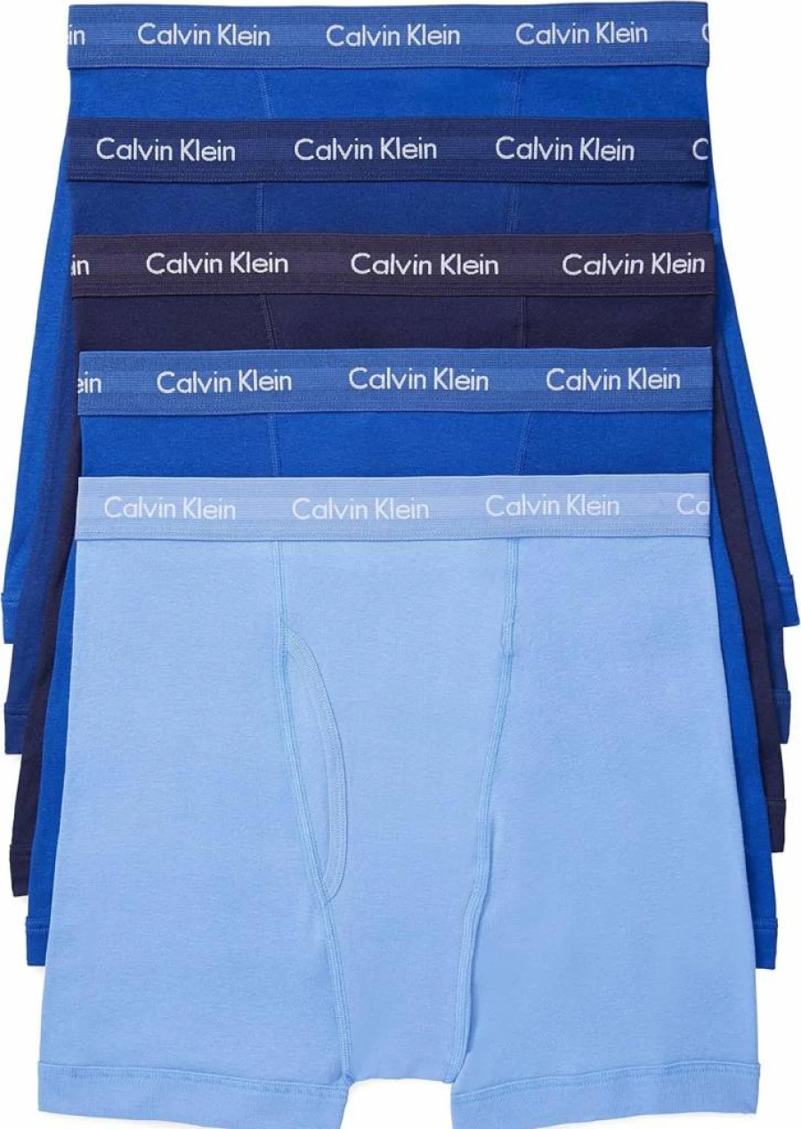 Calvin Klein Men's 5-Pack Cotton Classic Boxer Briefs - Soft Comfort Underwear