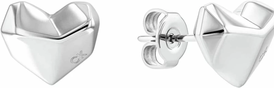 Amazon Women's Stud Earrings: Elegant Faceted Heart Design for Every Occasion