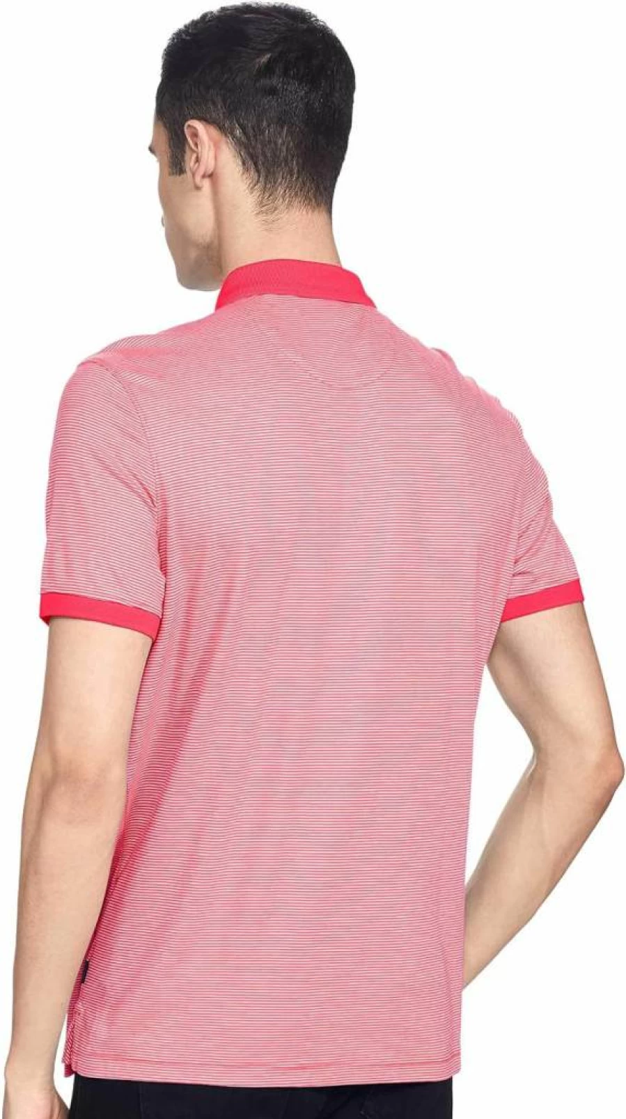 Calvin Klein Men's Premium Jacquard Polo Shirt - Classic Fit Stylish Comfort