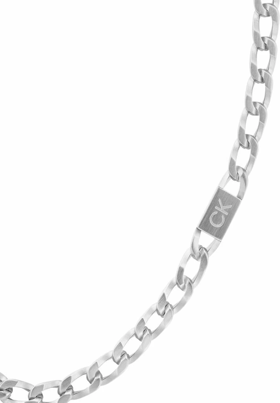 Calvin Klein Men's Stainless Steel Chain Link Necklace | Classic Designer Jewelry for Men