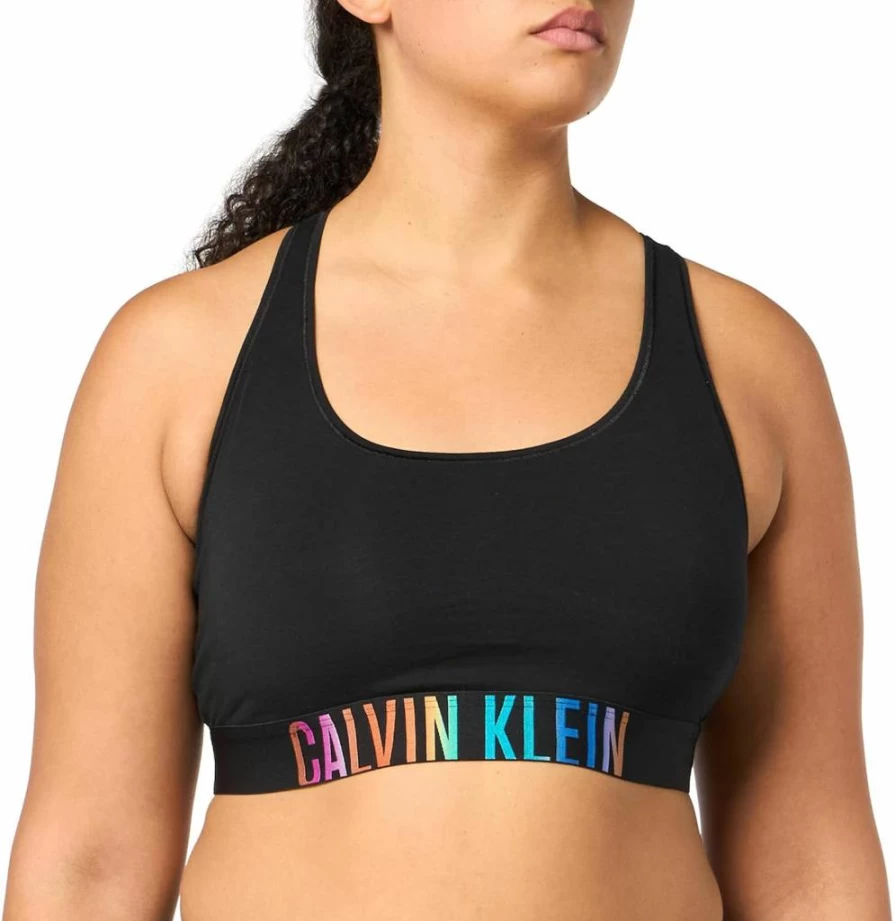Calvin Klein Women's Intense Power Pride Racerback Bralette - Unlined Underwear for Comfort & Support