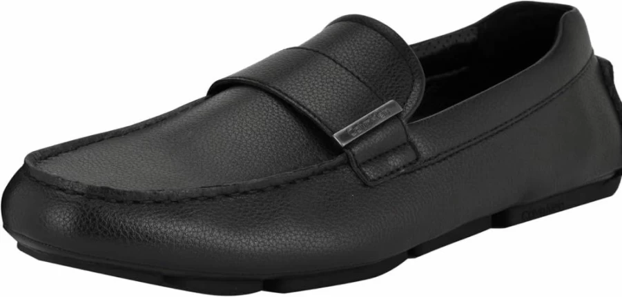 Calvin Klein Men's Moscow Classic Leather Loafers for Driving Comfort & Style