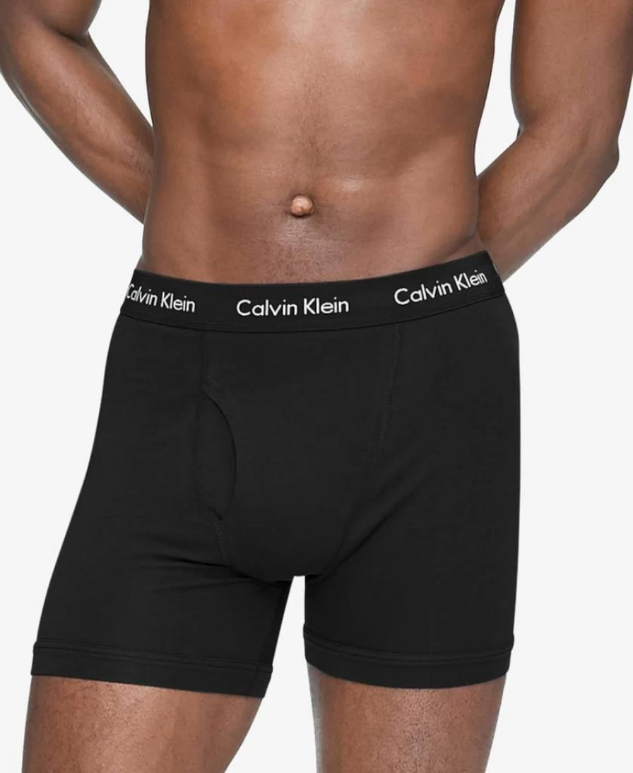 Calvin Klein Men's 5-Pack Cotton Stretch Boxer Briefs - Soft Comfort Underwear for Everyday Wear