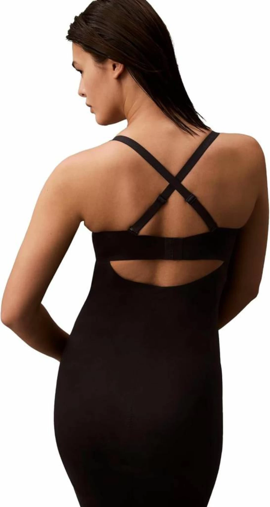 Calvin Klein Women's Shapewear High-Waisted Tummy Control Sculpting Slip for All-Day Comfort