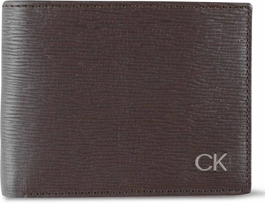 Calvin Klein Men's RFID Minimalist Leather Bifold Wallet with Multiple Card Slots & ID Window