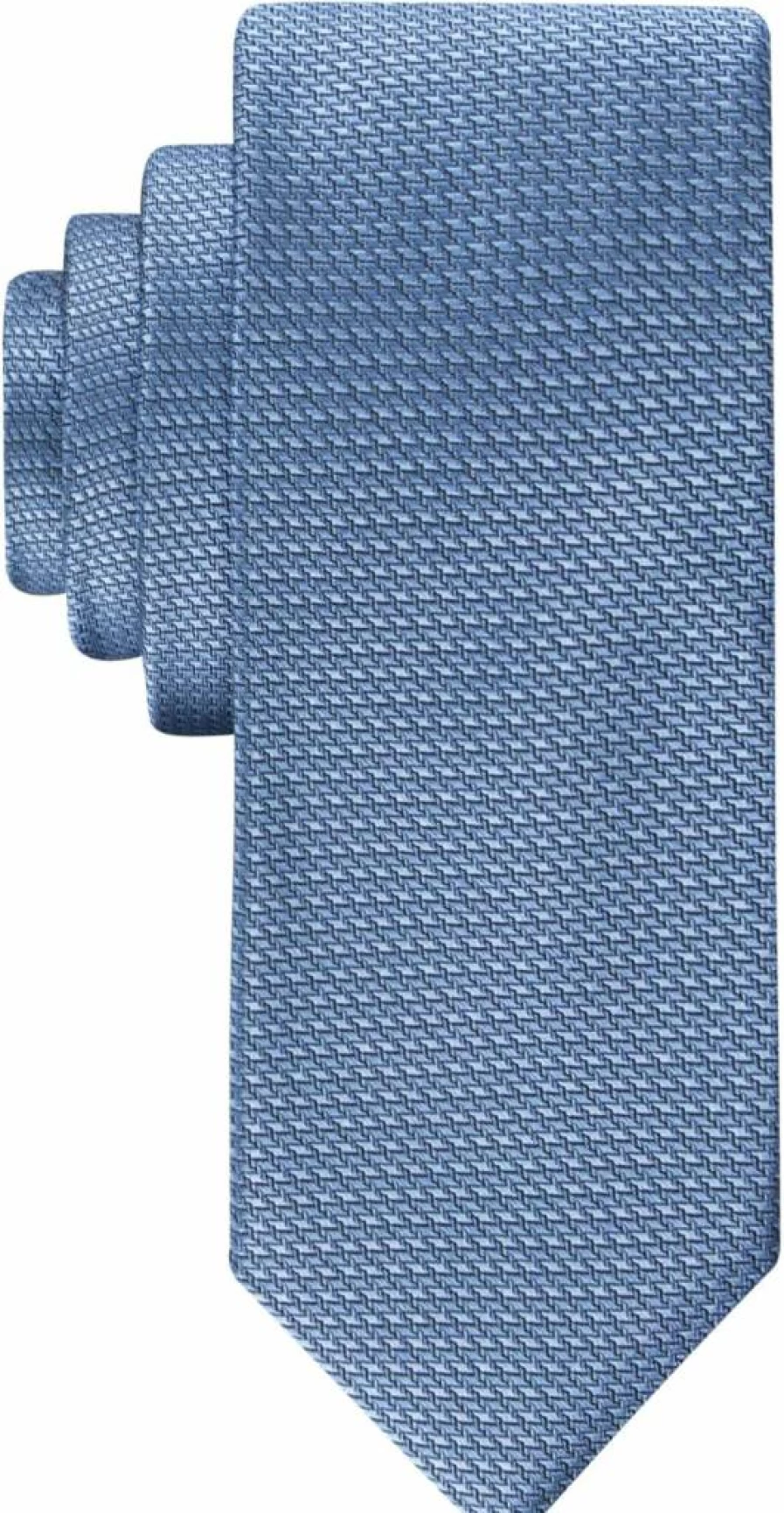 Calvin Klein Men's Classic Gingham Print Silk Necktie for Formal & Business Attire