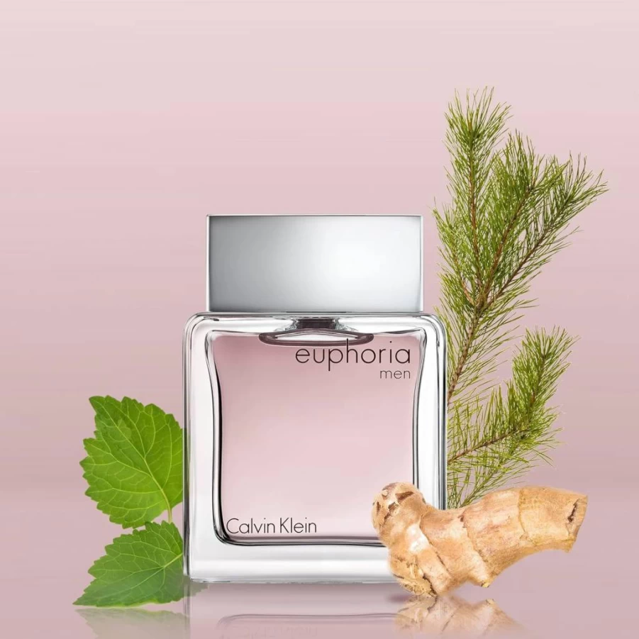 Calvin Klein Euphoria Men's Cologne - Woody Spicy Fragrance with Ginger, Black Basil, Patchouli & Amber | Long-Lasting Eau De Toilette