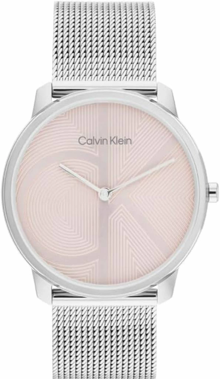 Calvin Klein Women's CK Iconic 35mm Stainless Steel Mesh Quartz Watch - Water Resistant 30m Fashion Timepiece - Elegant Gift for Her