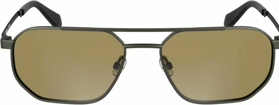 Calvin Klein Jeans CKJ25202S Matte Dark Gunmetal Rectangular Sunglasses for Men & Women