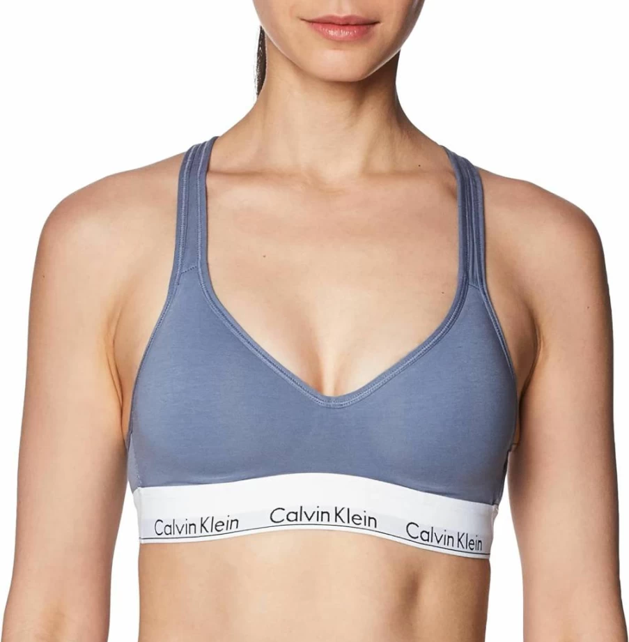 Calvin Klein Women's Wireless Bralette - Modern Cotton Lightly Lined Comfort Bra