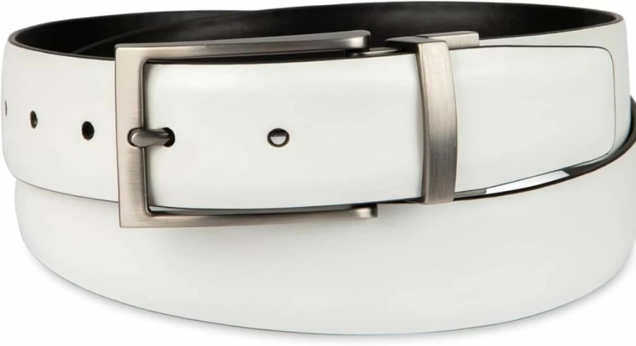 Calvin Klein Men's Reversible Leather Dress Belt for Business Casual Wear