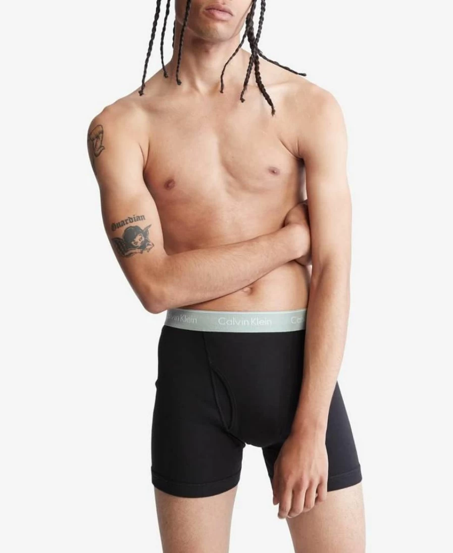 Calvin Klein Men's 5-Pack Cotton Stretch Boxer Briefs - Soft Comfort Underwear for Everyday Wear