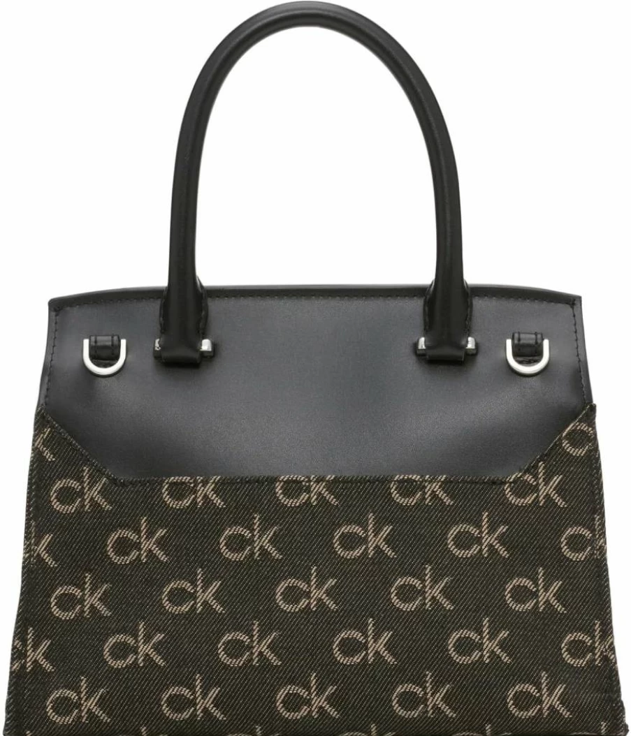 Calvin Klein Women's Becky Vegan Leather Mini Crossbody Bag - Convertible 2-in-1 Design with Dual Pockets