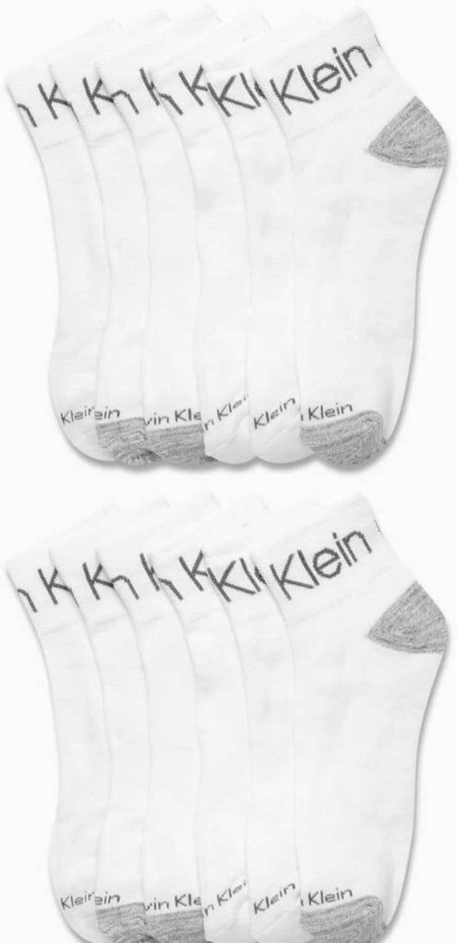 Calvin Klein Men's Athletic Cushioned Ankle Socks - 12-Pack Quarter Cut Sports Socks for Men