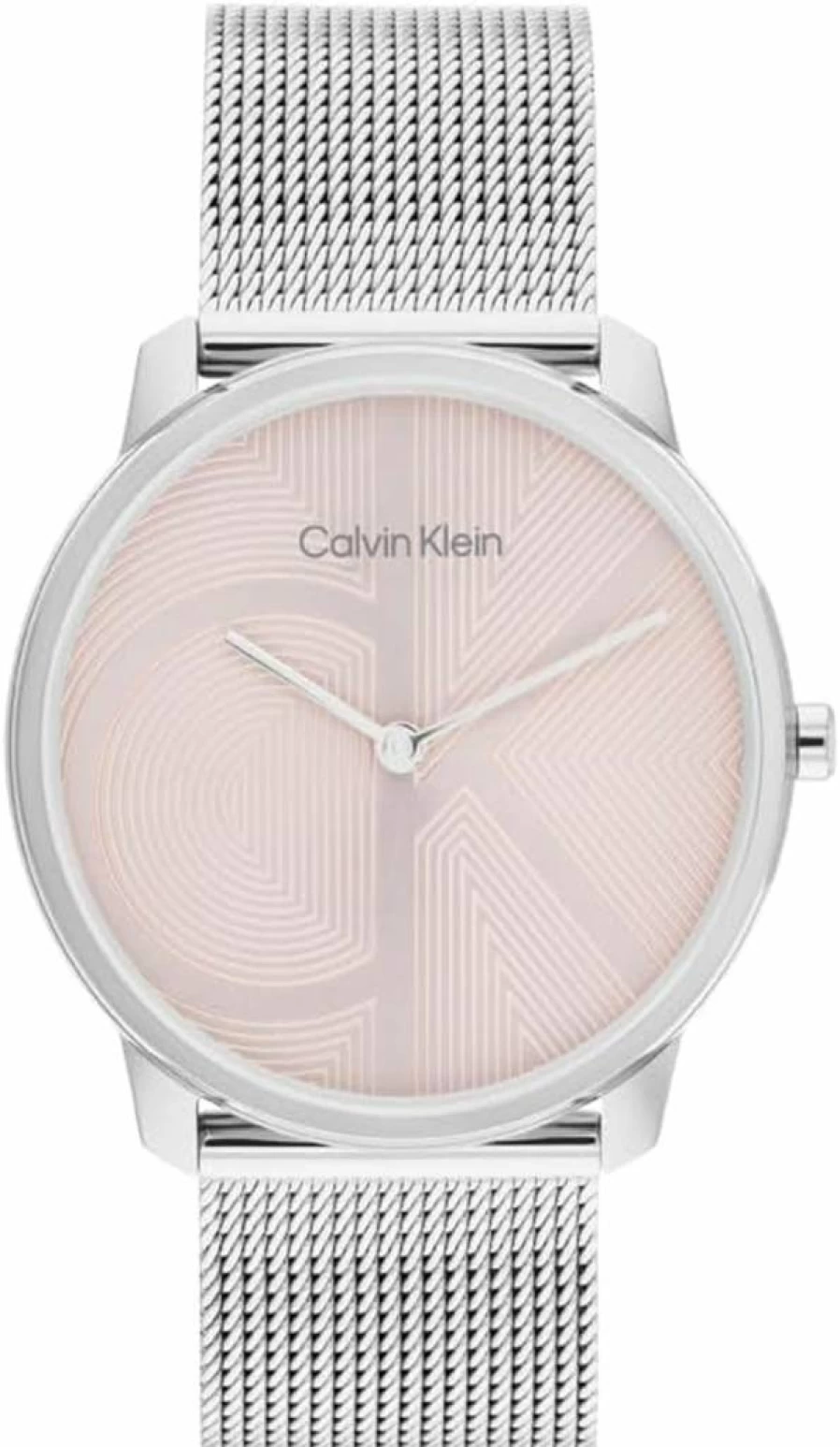 Calvin Klein Women's CK Iconic 35mm Stainless Steel Mesh Quartz Watch - Water Resistant 30M Fashion Timepiece - Elegant Gift for Her