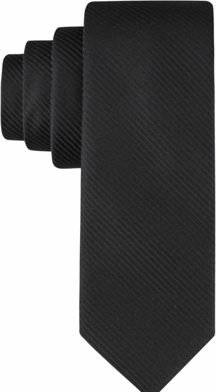 Calvin Klein Men's Black Solid & Patterned Neckties in Standard & Extra Long Sizes for Formal & Business Attire